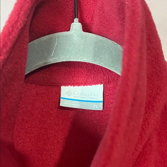 Columbia Women's Red Fleece Vest - Sleeveless Zip Front - Picture 2 of 6